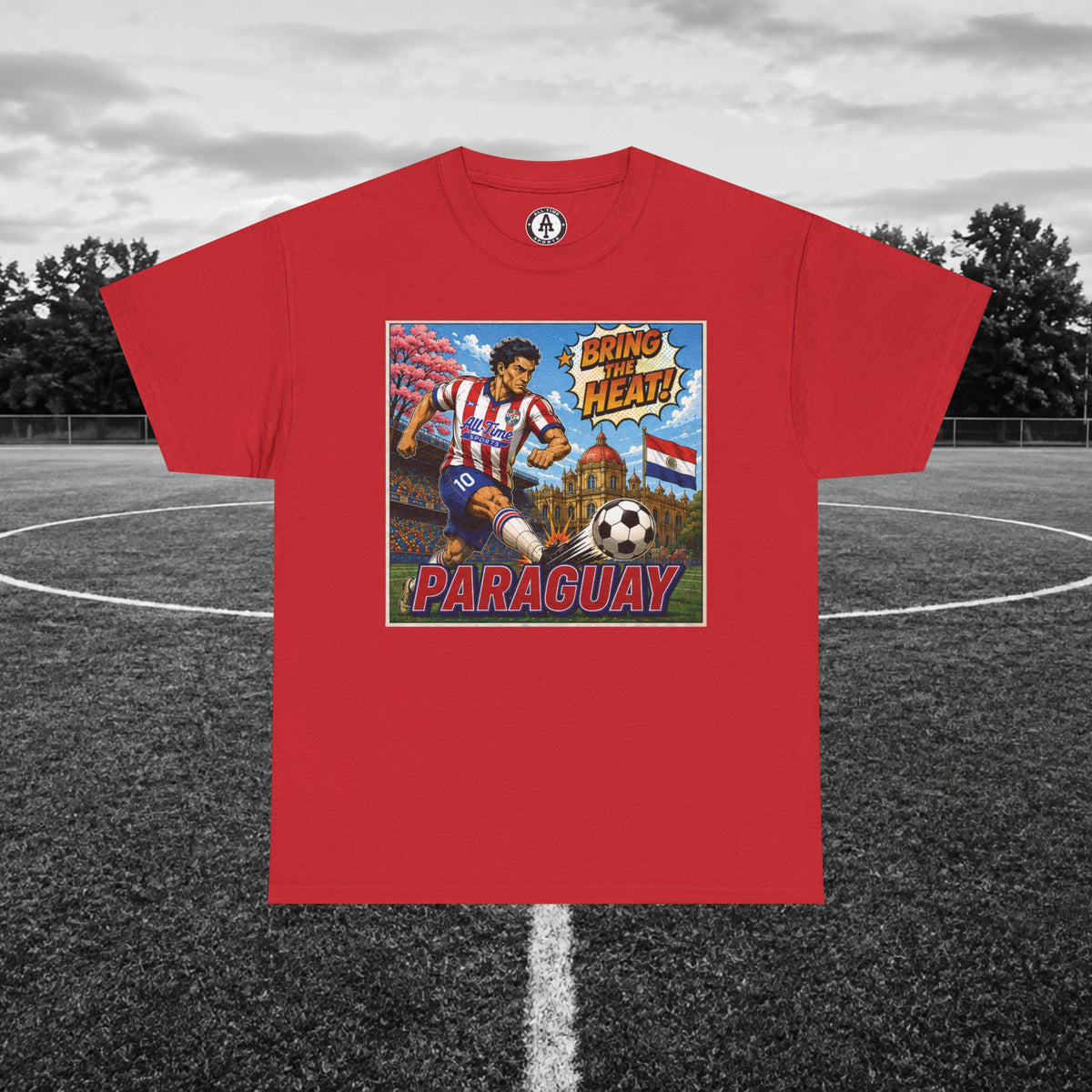 Paraguay Soccer Vintage Tee
