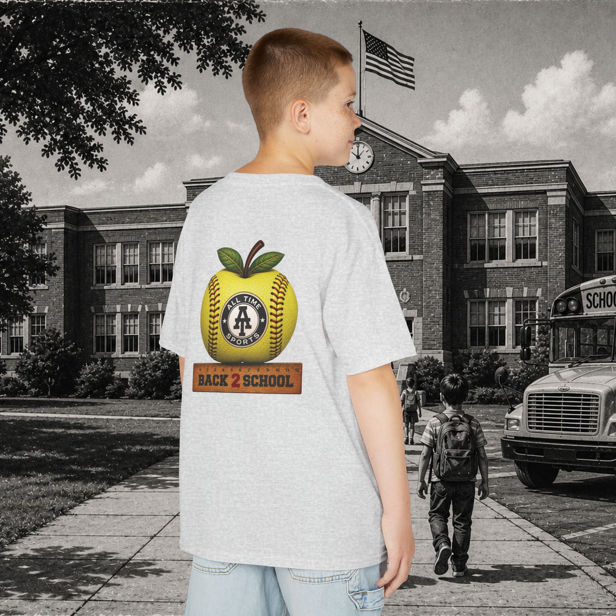 Kids Back 2 School Softball Tee