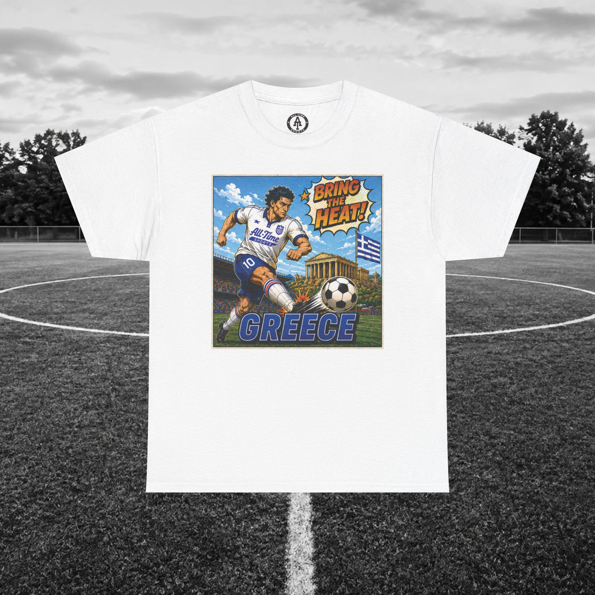 Greece Soccer Vintage Tee