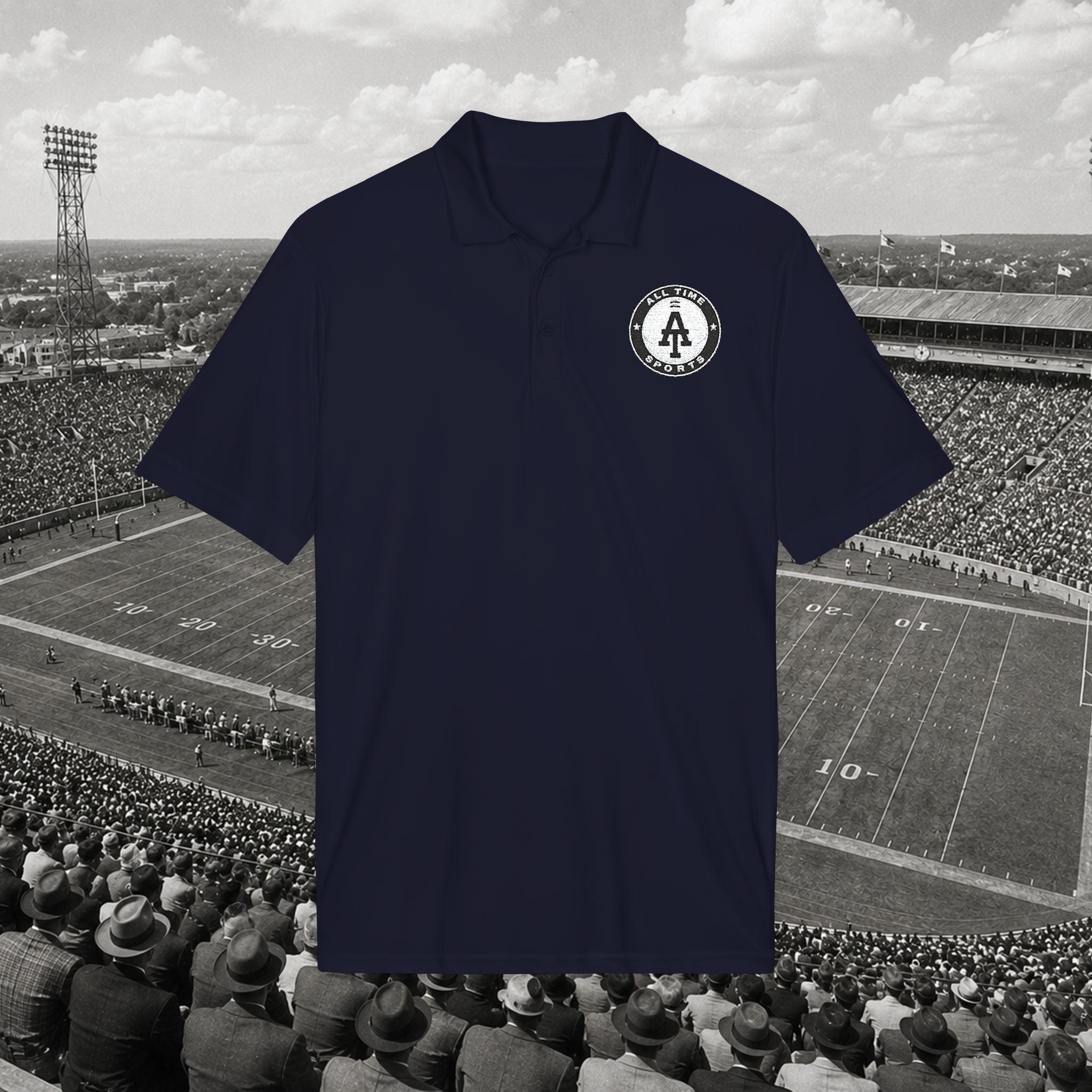 All Time Sports Football Polo - Adult