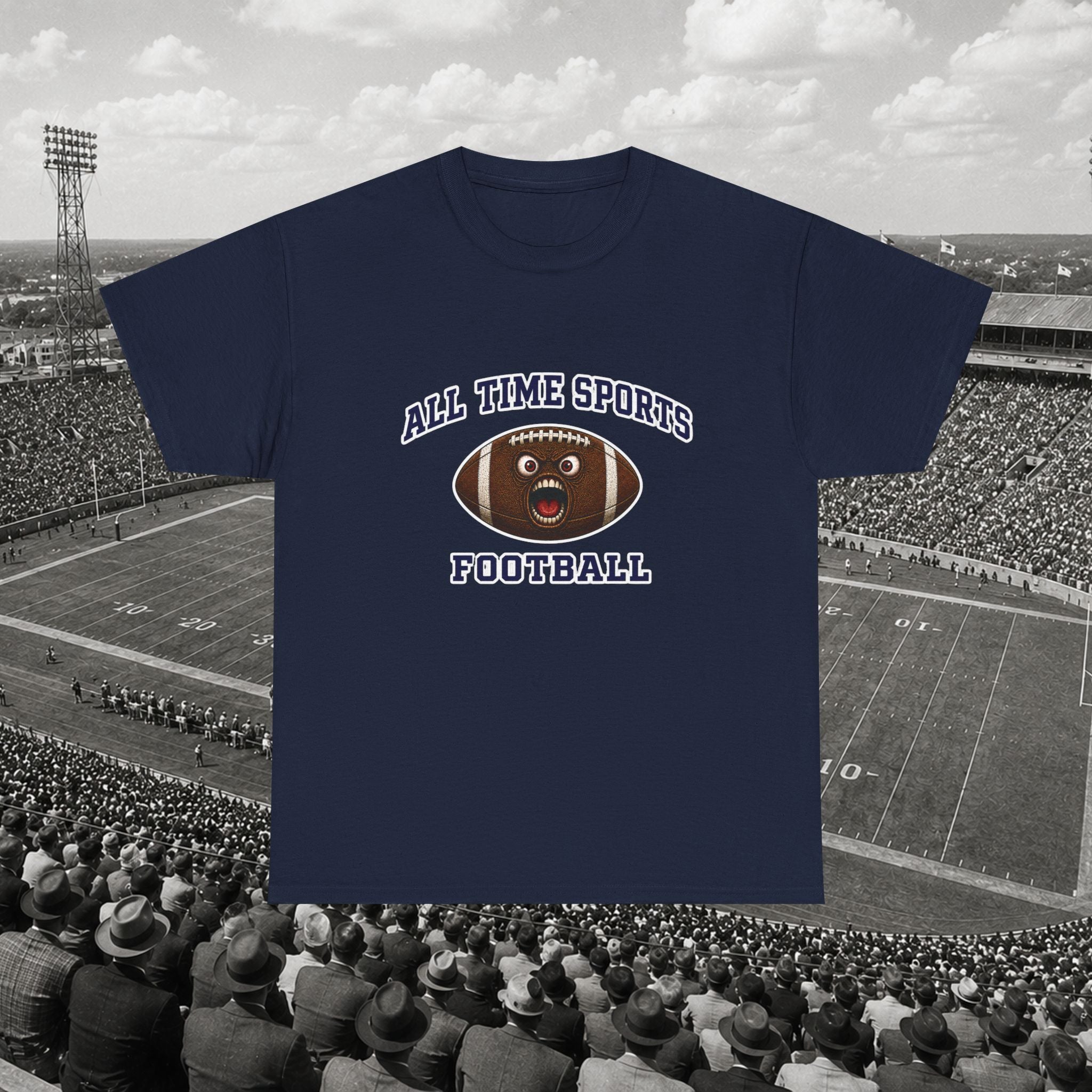 Screaming Football Tee - Adult