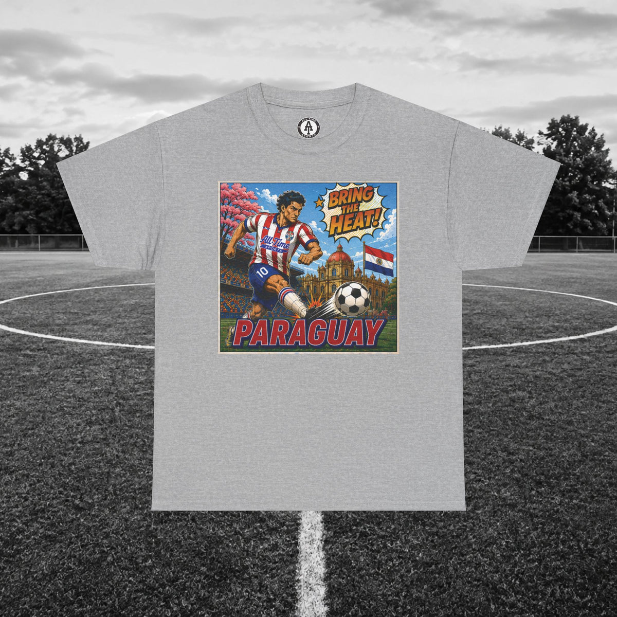 Paraguay Soccer Vintage Tee
