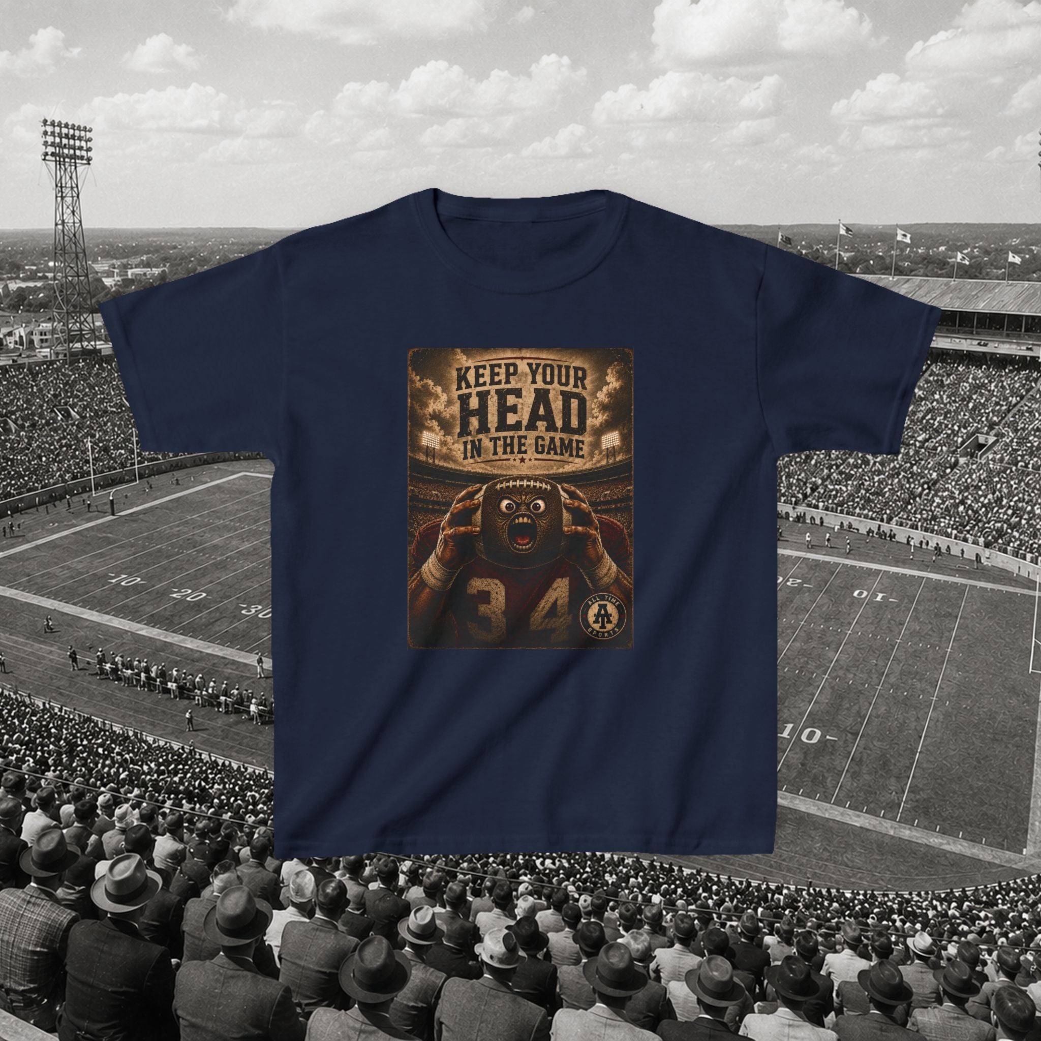 Keep Your Head in the Game Tee - Kids