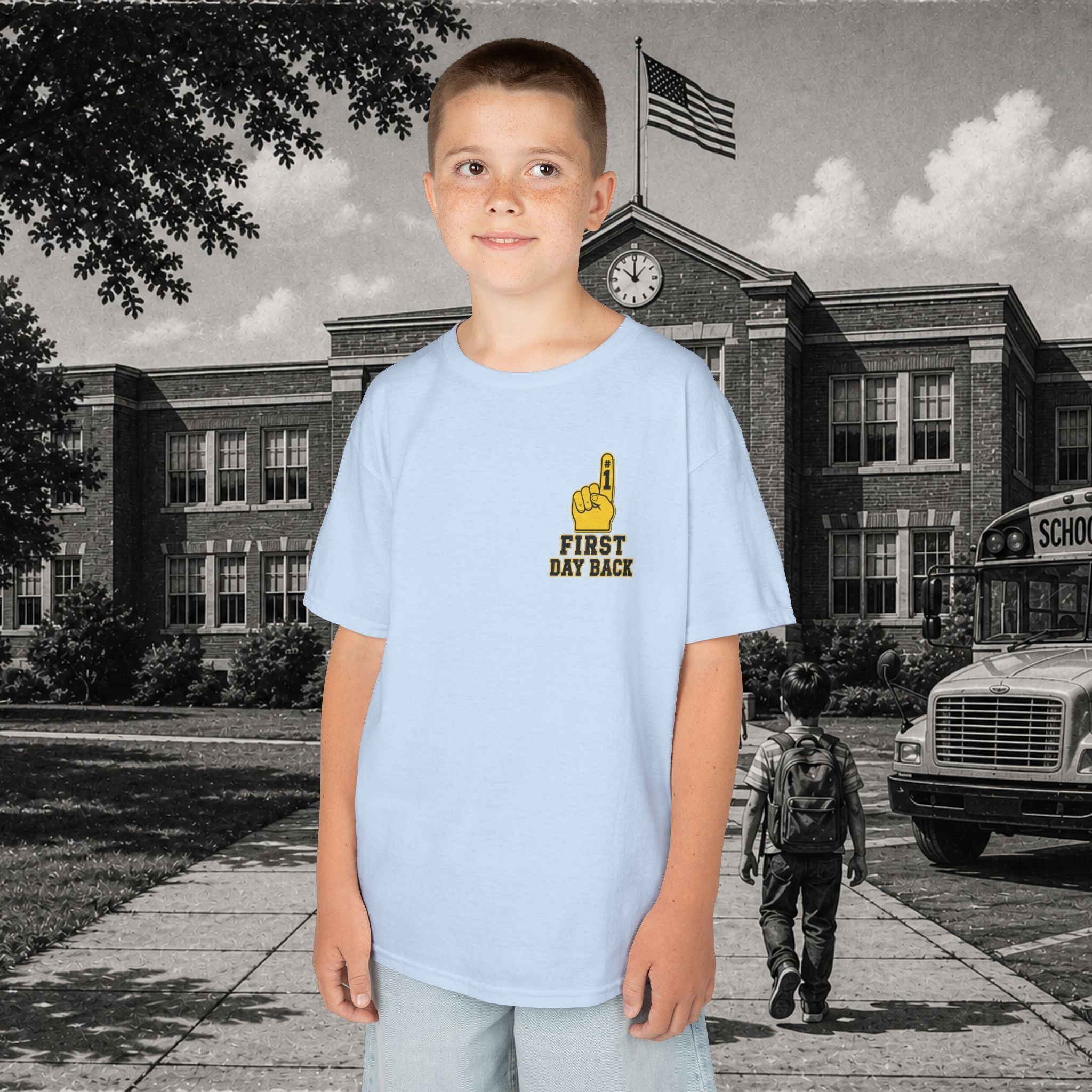 Kids Back 2 School Football Tee