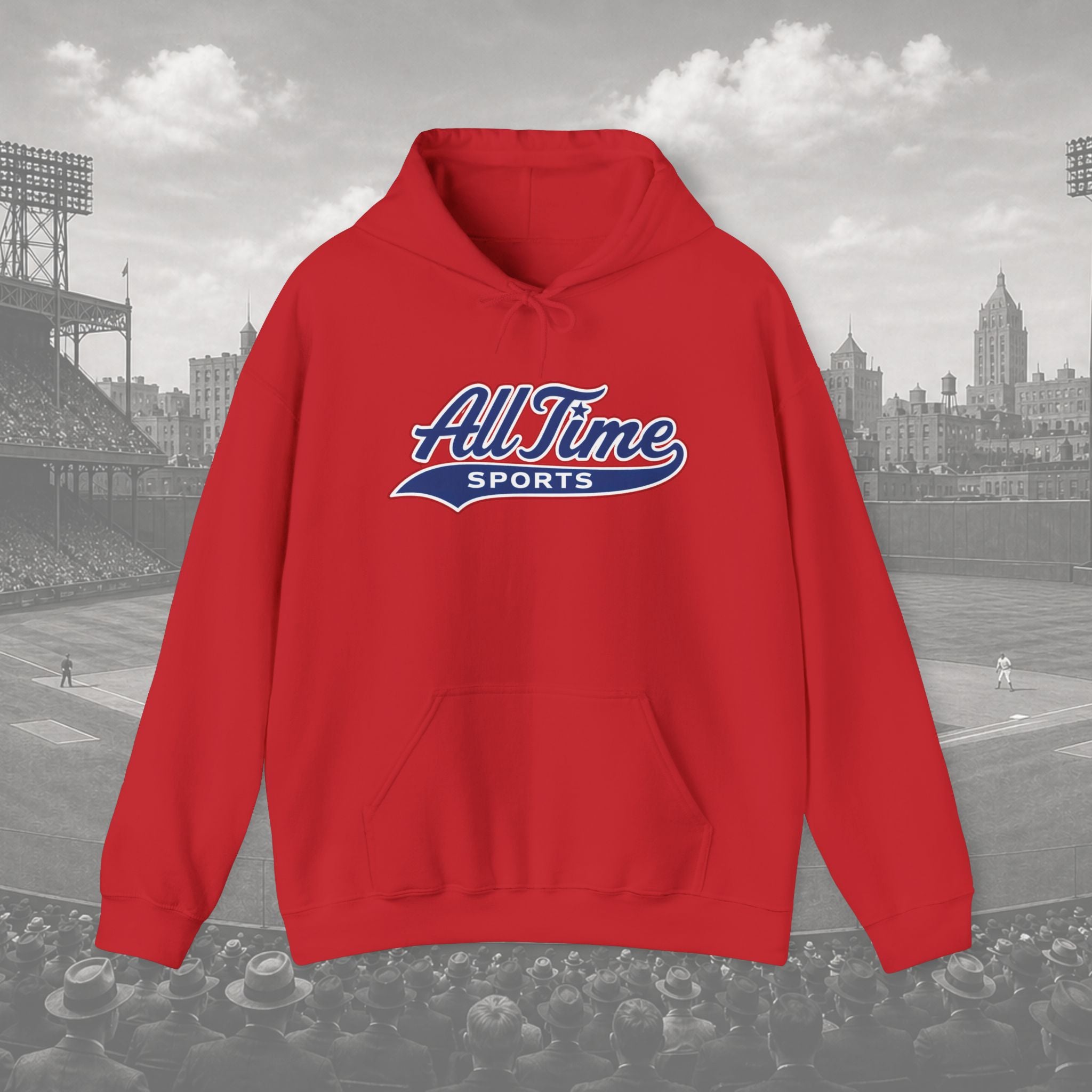 All Time Sports Script Hoodie - Adult