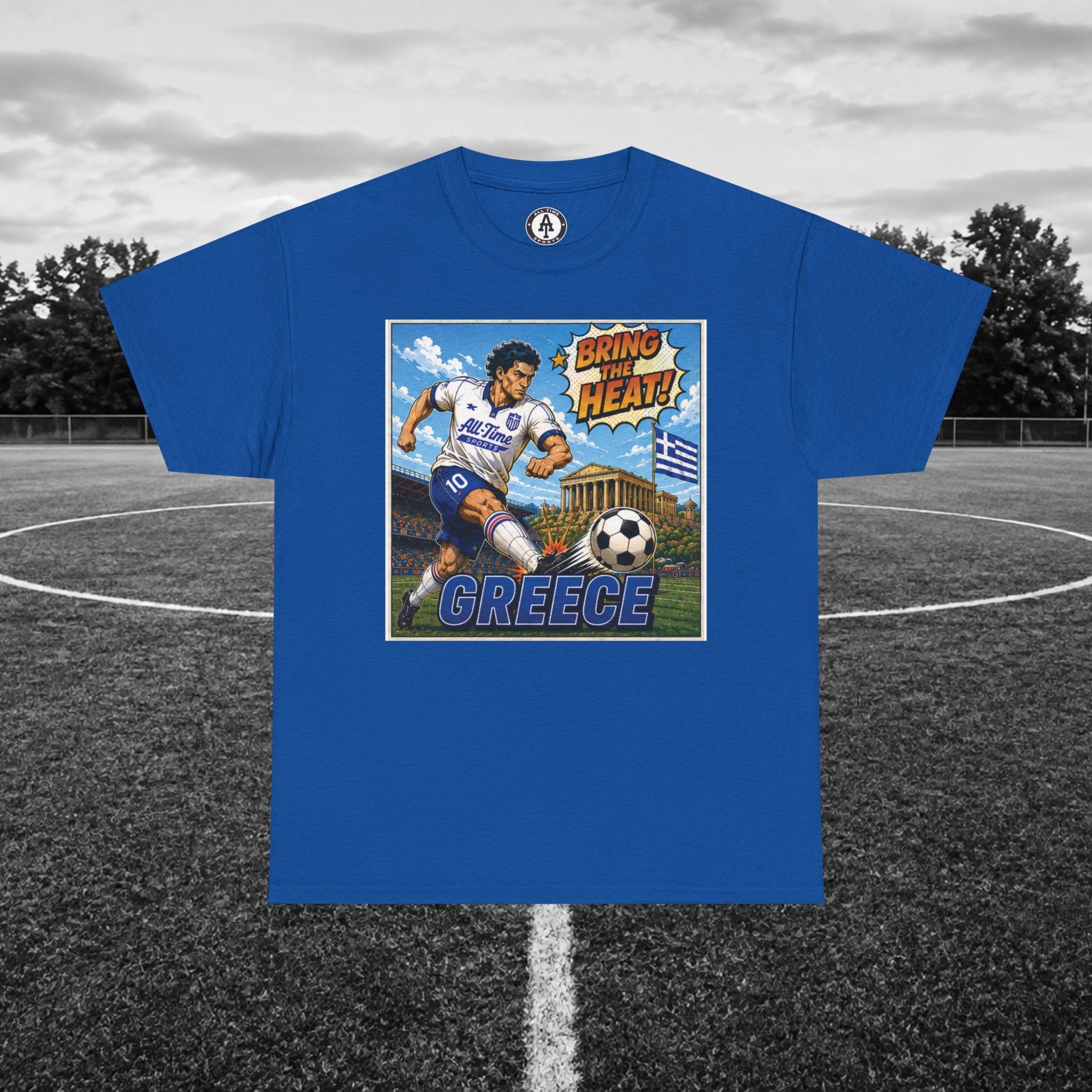 Greece Soccer Vintage Tee