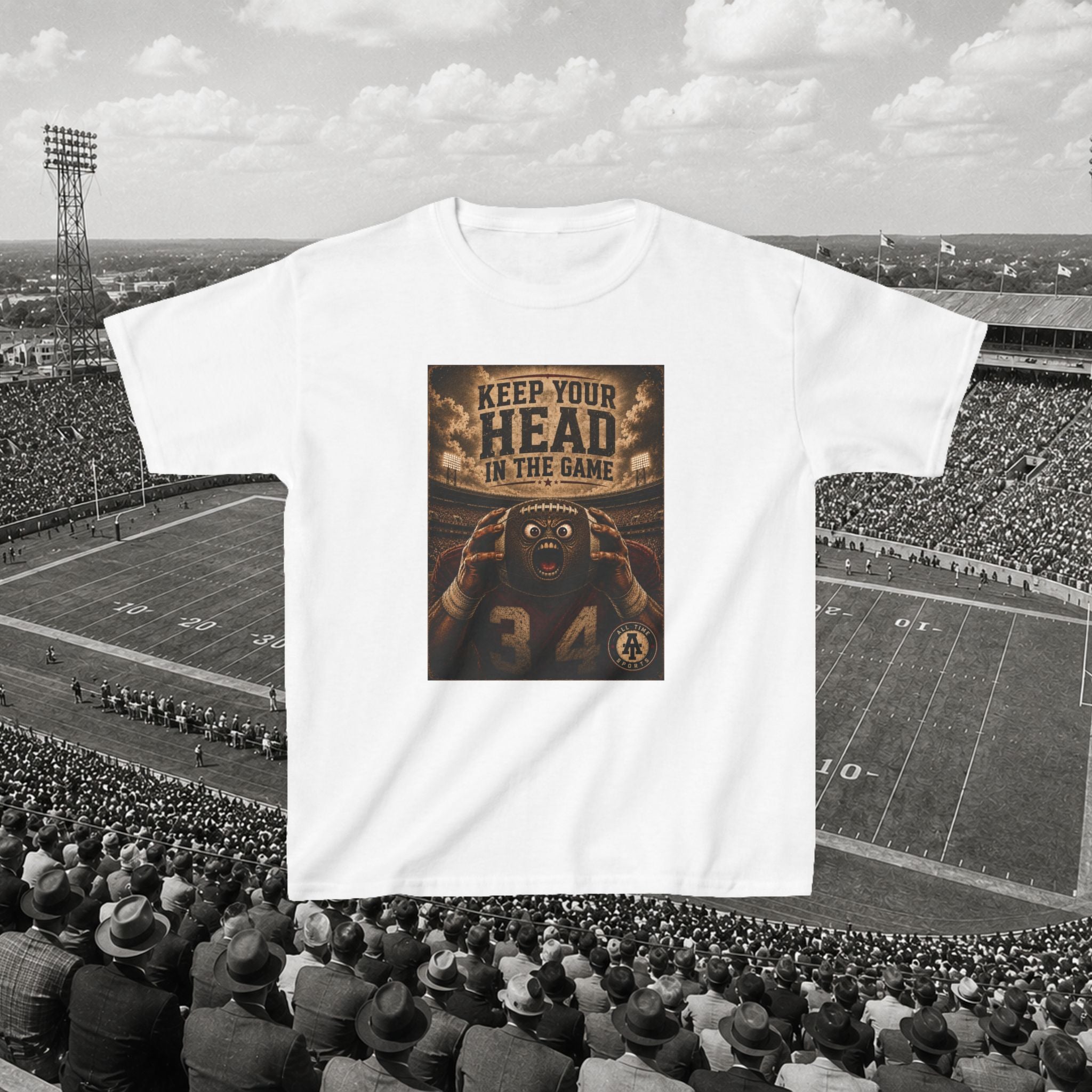 Keep Your Head in the Game Tee - Kids