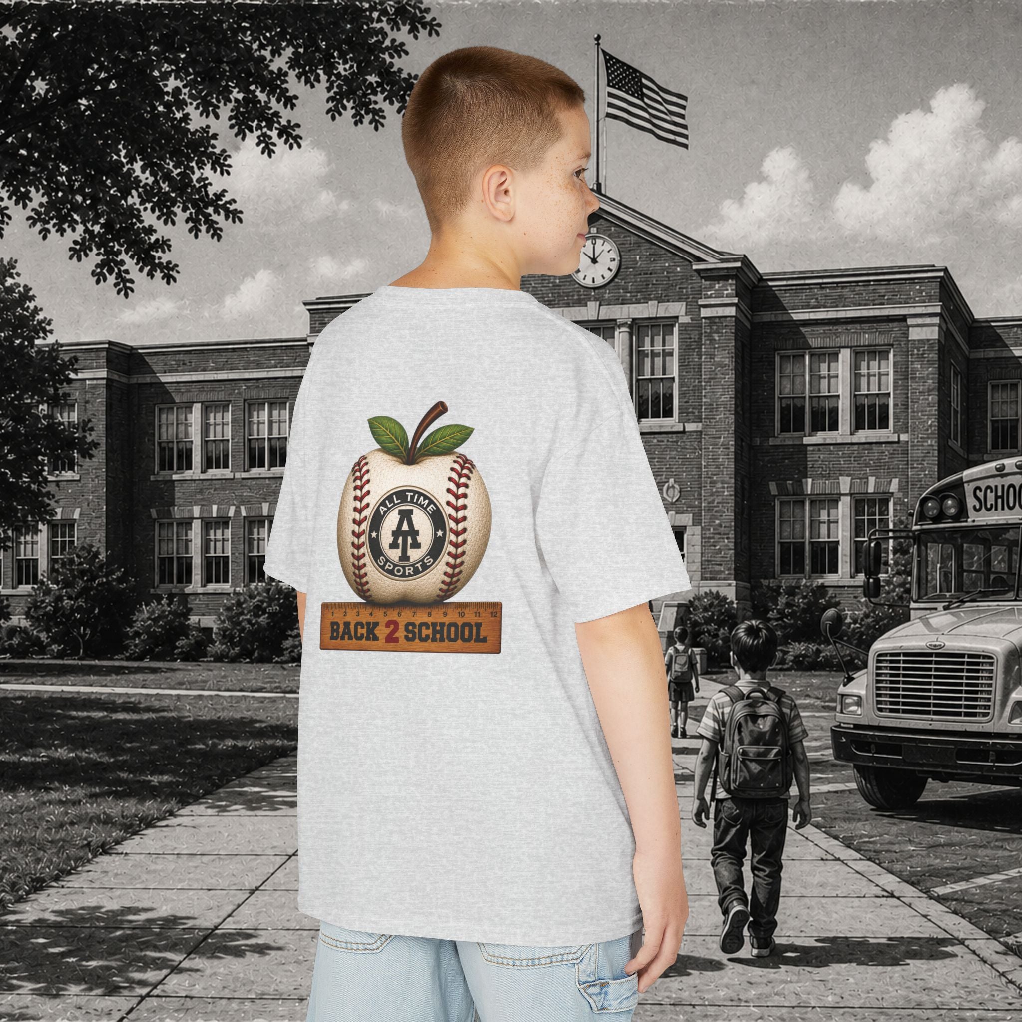 Kids Back 2 School Baseball Tee