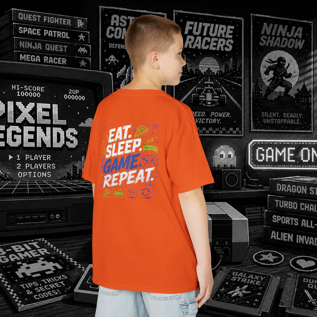 Eat Sleep Game Repeat - Kids Tee