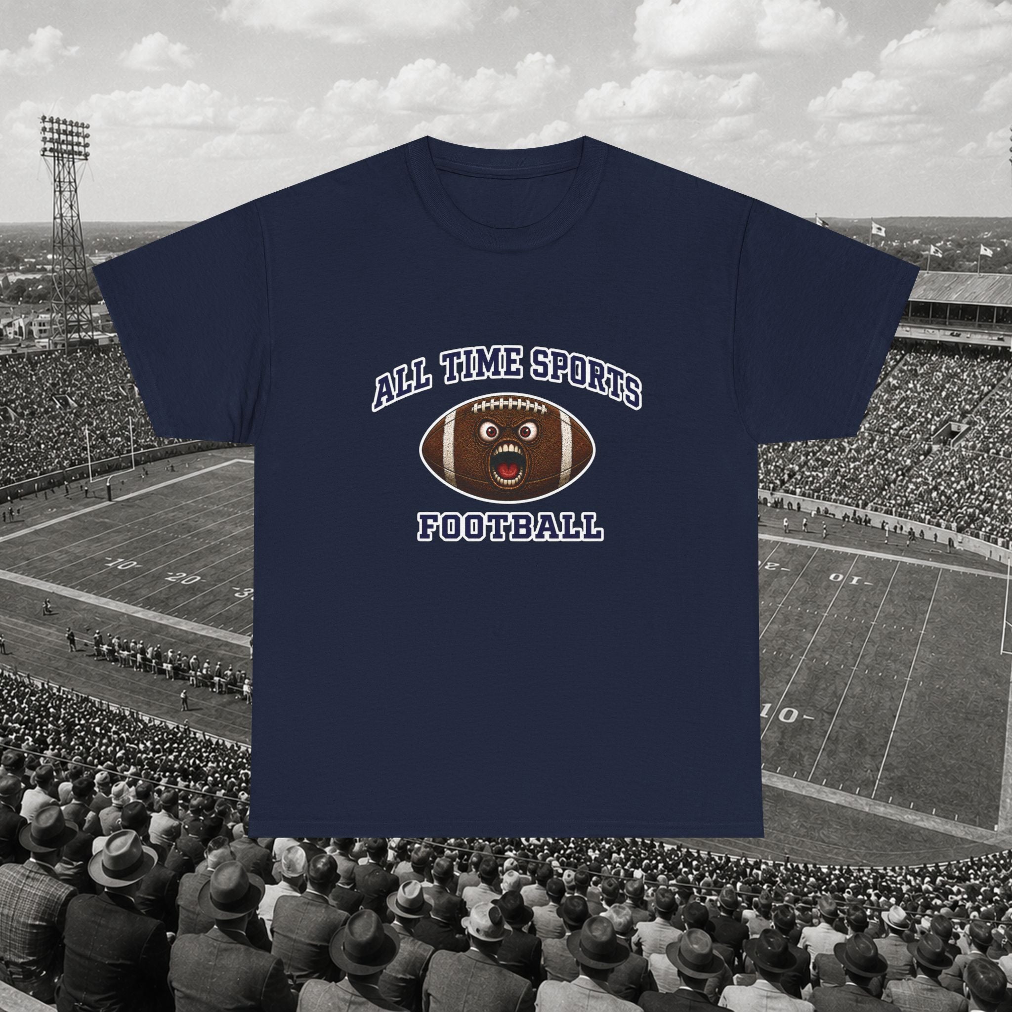 Screaming Football Tee - Adult
