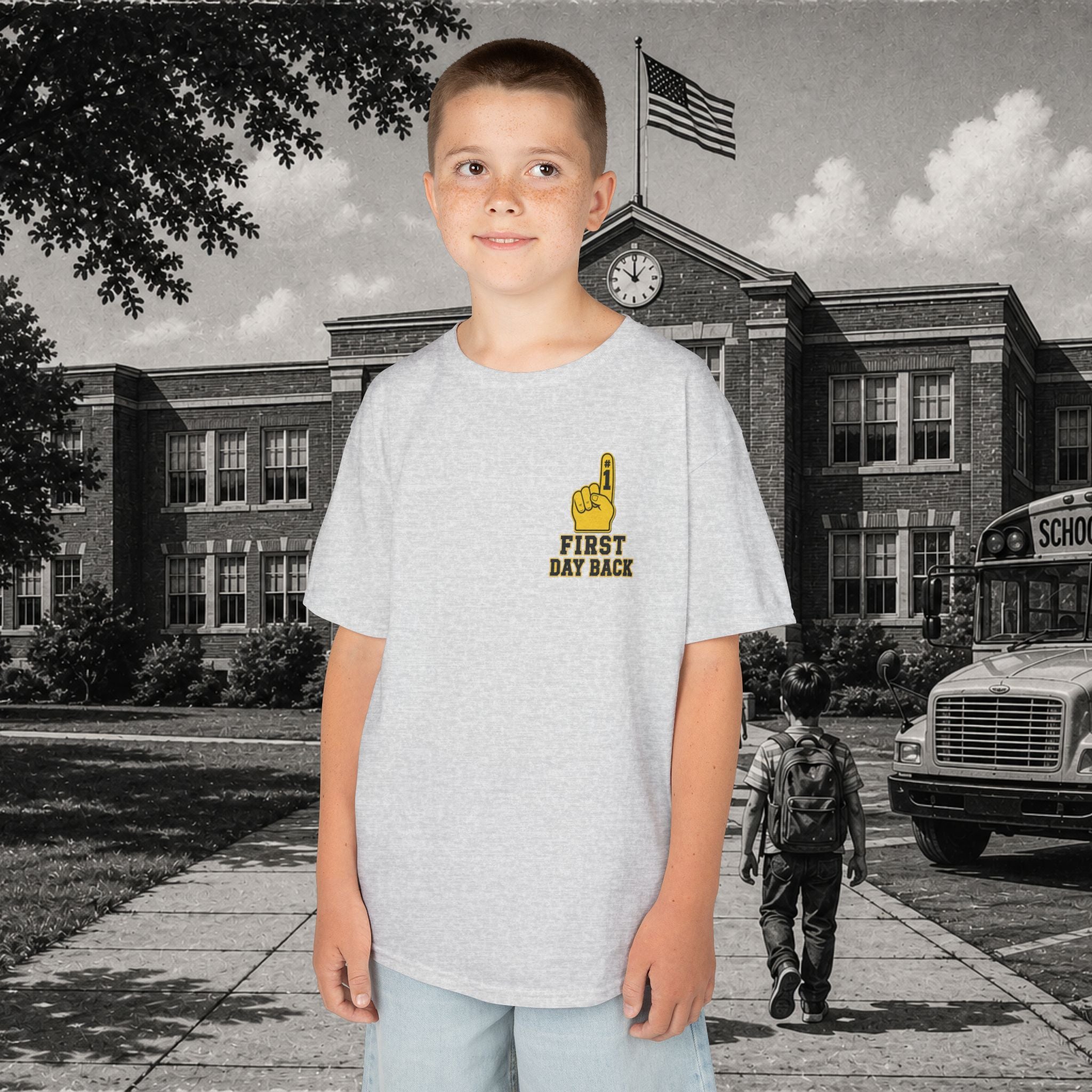 Kids Back 2 School Football Tee