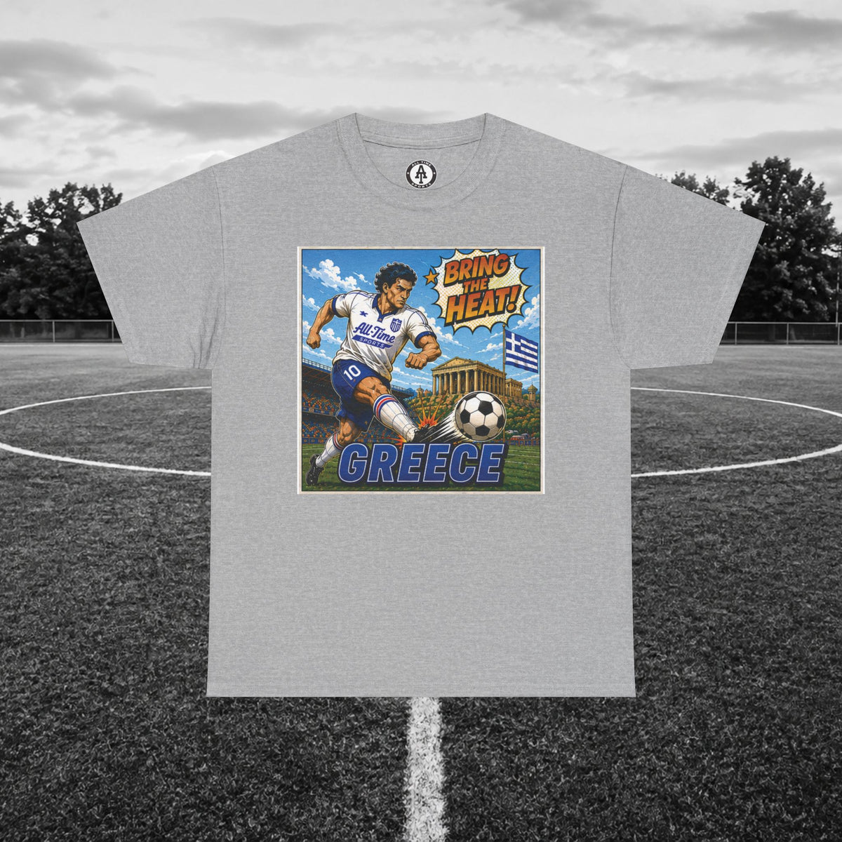 Greece Soccer Vintage Tee